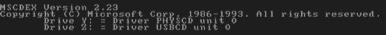MSCDEX loading the drives and assigning drive letters